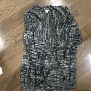 Marled gray cardigan